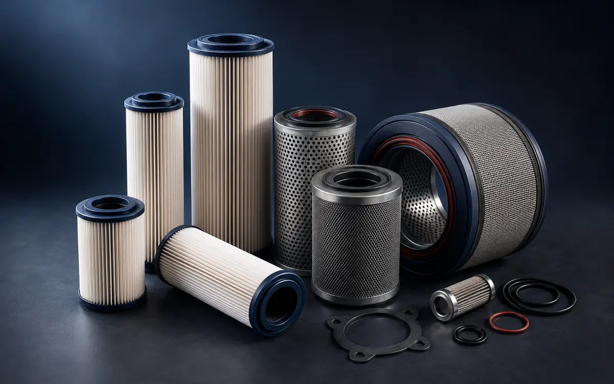 Industrial filtration elements and service consumables
